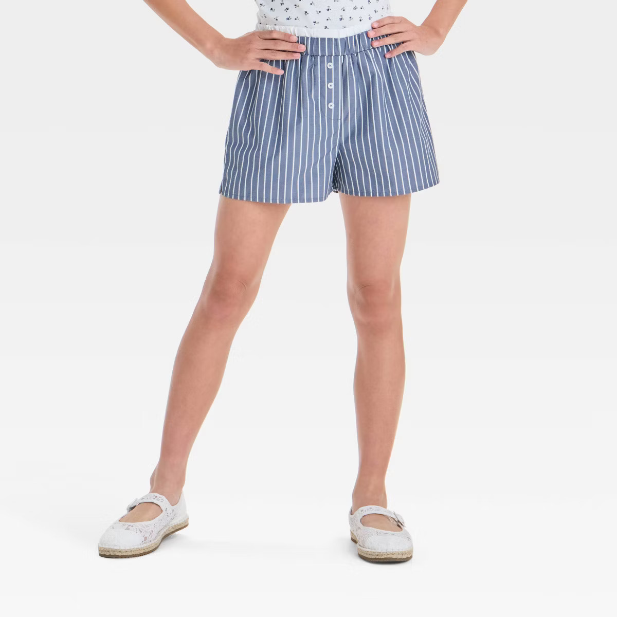 Girls' Double Waistband Pull-On Boxer Shorts - art class™ | Target