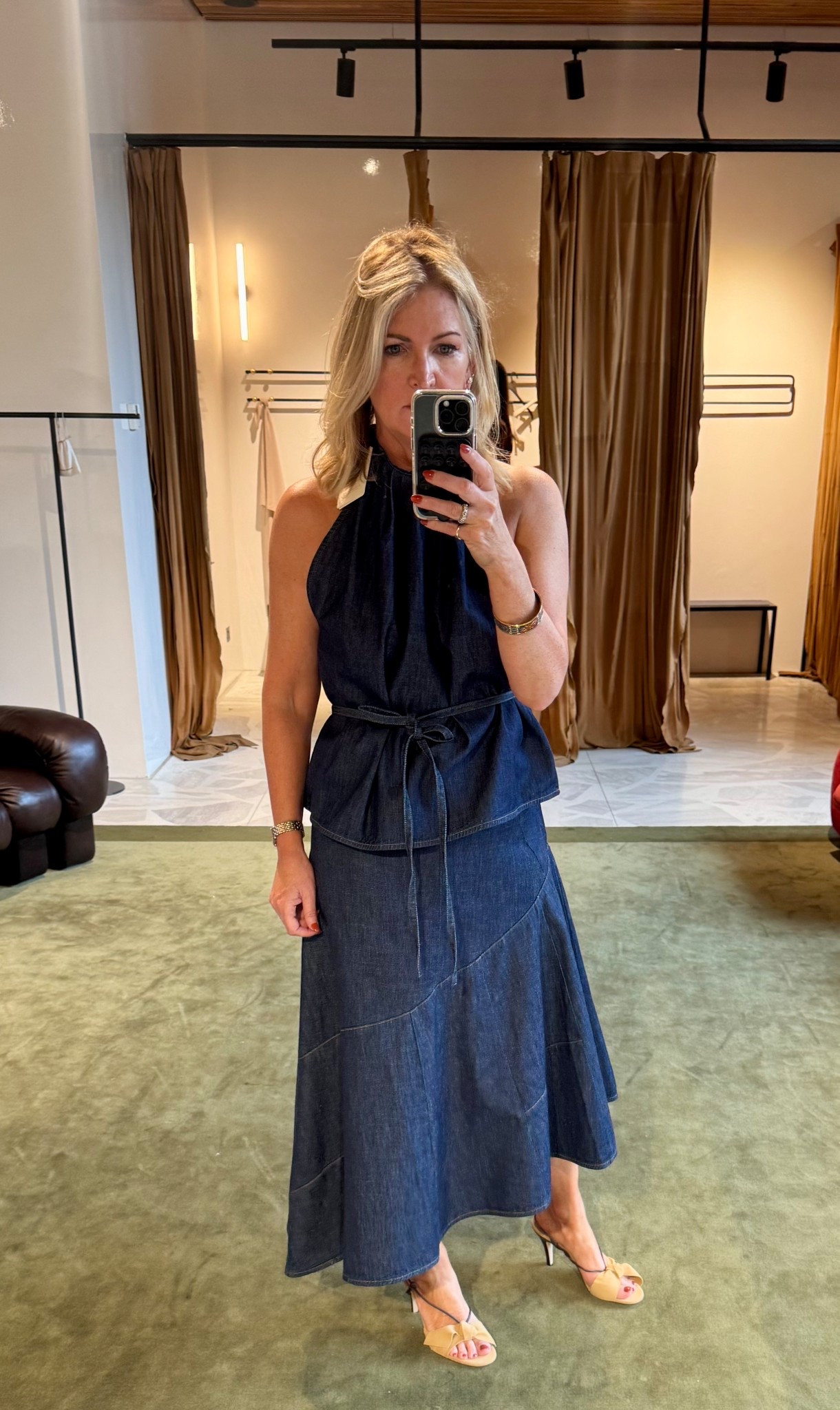 Double denim, but dress it up! 

#LTKStyleTip #LTKOver40 #LTKSeasonal