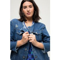 Distressed Denim Jacket | Ulla Popken - US