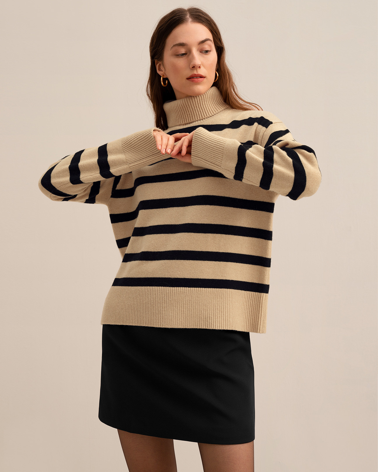 The Tarra Stripe Sweater | LilySilk
