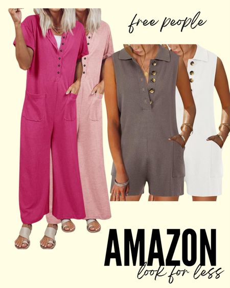 Free people look for less finds on Amazon. One piece jumpsuits. One piece sets for spring. One piece romper. Spring rompers  

#LTKbeauty #LTKstyletip #LTKfindsunder50