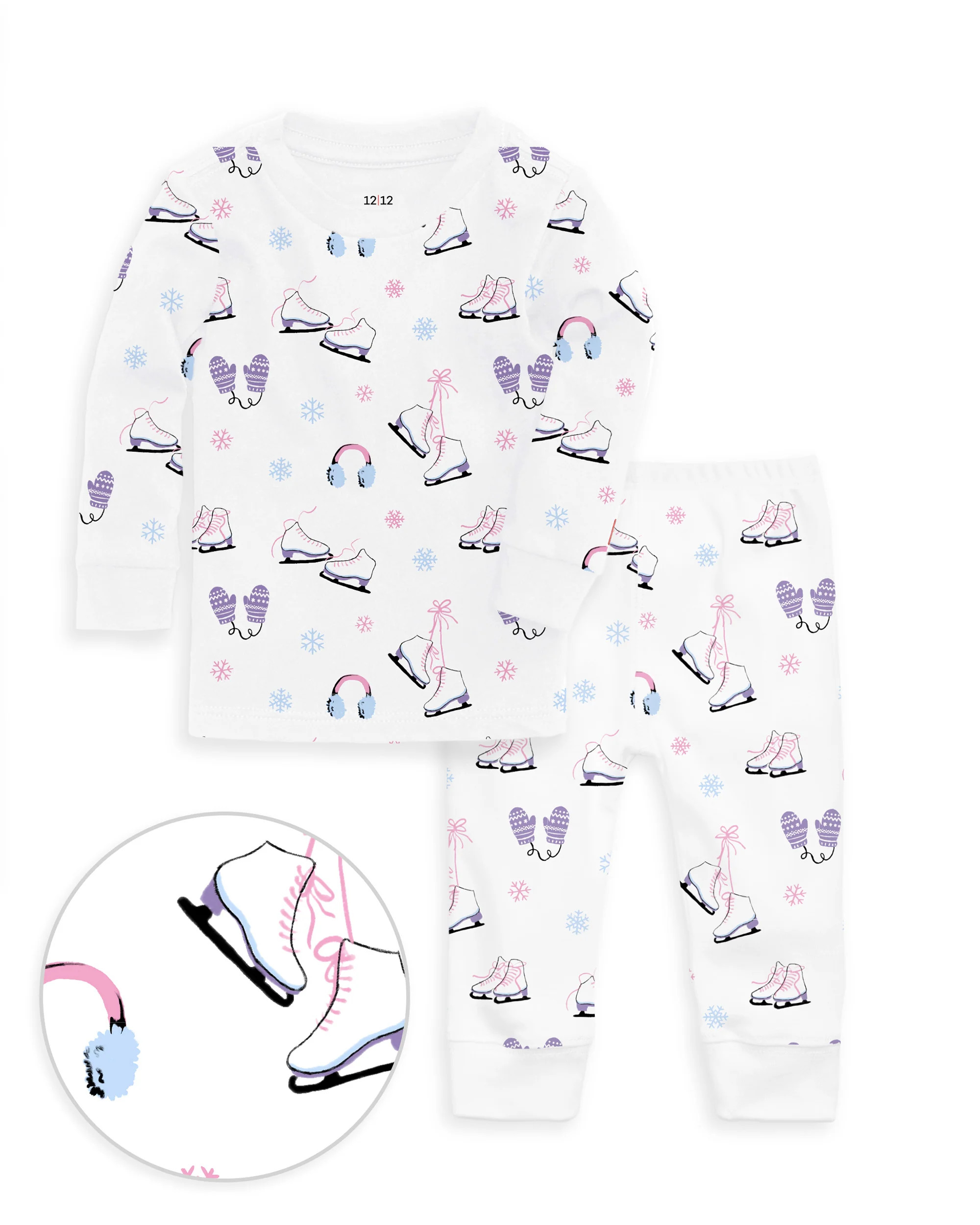 The Organic Long Sleeve Pajama Set [Figure Skating] | 1212