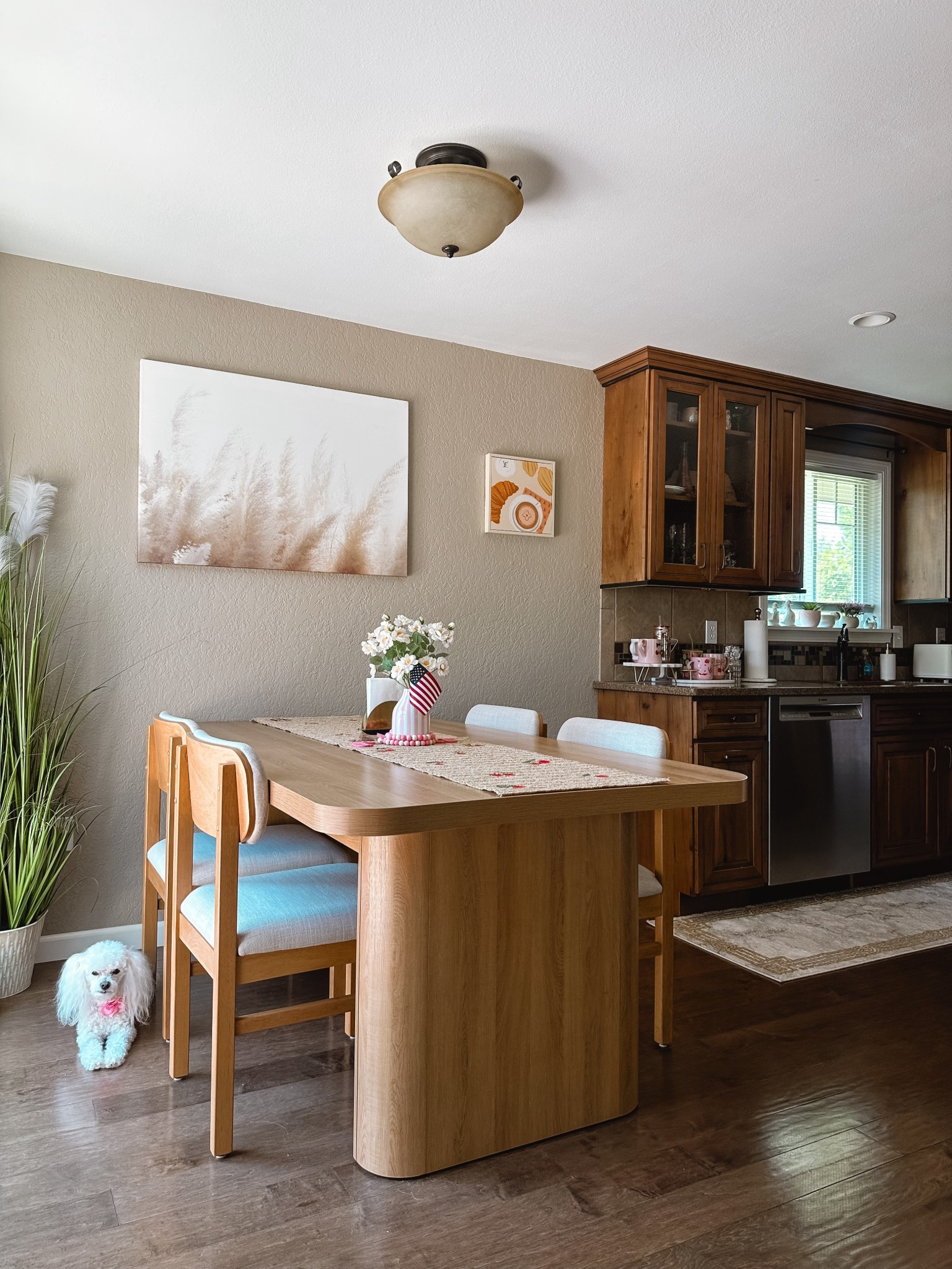 Seriously debated between these two tables, but ultimately decided to go with the bigger of the two! Super cute & affordable! We bought 6 chairs 🫶🏻

#LTKHome