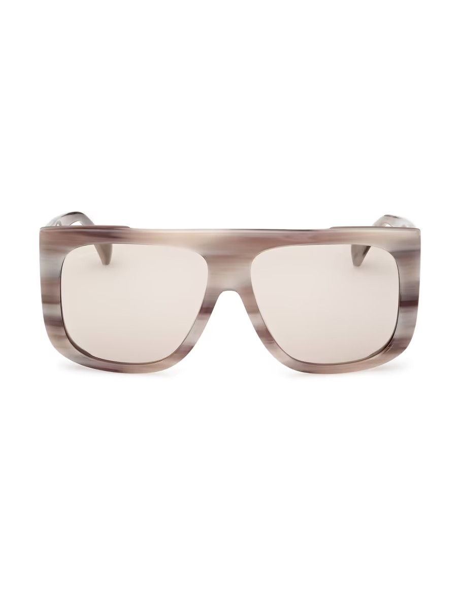 Eileen 60MM Rectangular Sunglasses | Saks Fifth Avenue