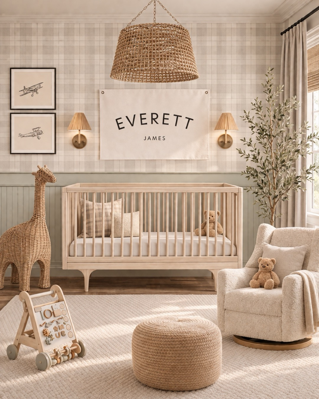 ✨ A timeless baby boy nursery that feels elevated and cozy 🤍 Think warm wood crib, soft blue tones, and layered nursery textures that make the space feel calm and inviting. I always focus on nursery furniture and decor that will grow with your baby beyond the crib stage.

#LTKHome #LTKBaby #LTKBump