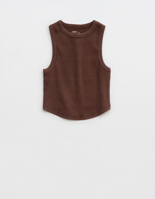 Aerie New Day Curved Hem Tank Top | Aerie