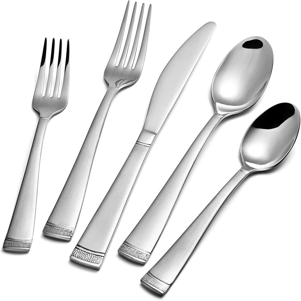 KINGSTONE Silverware Set 30 Piece Flatware Set for 6, Premium Stainless Steel Cutlery Set with Be... | Amazon (US)