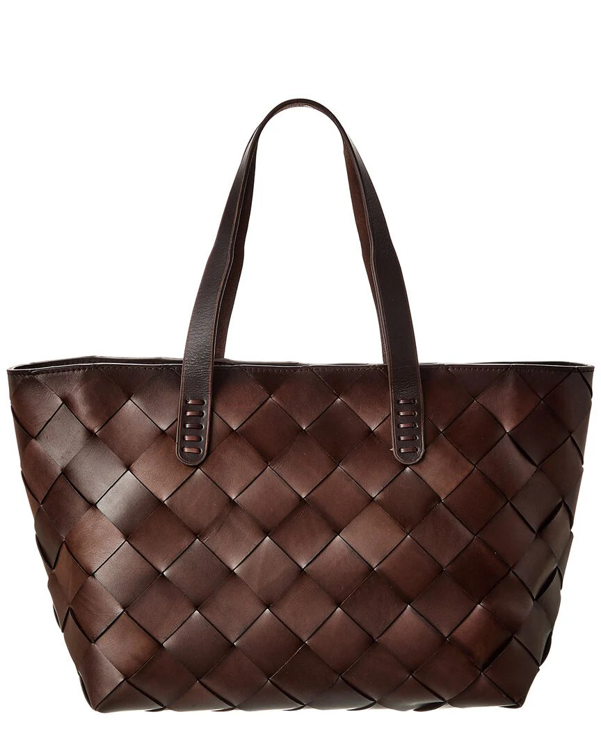 Dragon Diffusion Woven Leather Tote | Shop Simon
