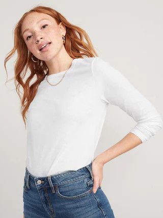 EveryWear Slub-Knit Long-Sleeved T-Shirt for Women | Old Navy (US)