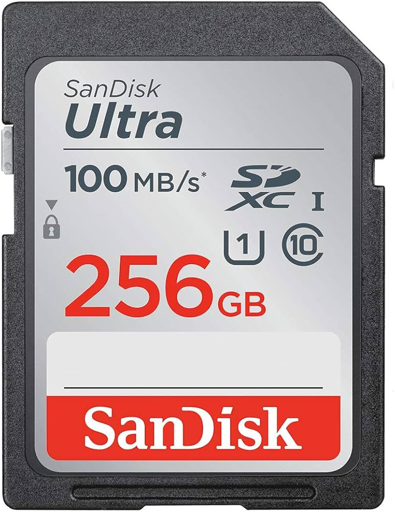 SanDisk 256GB Ultra SDXC UHS-I Memory Card - 100MB/s, C10, U1, Full HD, SD Card - SDSDUNR-256G-GN... | Amazon (US)