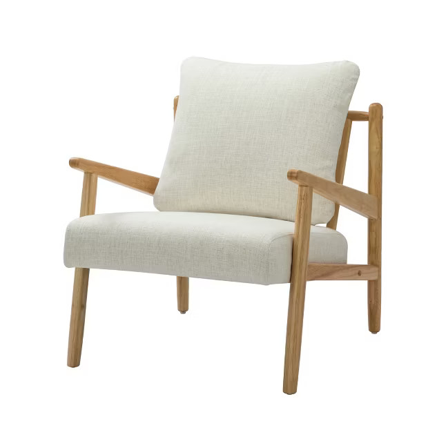 Leucono Contemparary style Accent Armchair with Rattan Design | Karat Home | Target