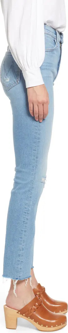 The Hustler Distressed Raw Hem Ankle Jeans | Nordstrom