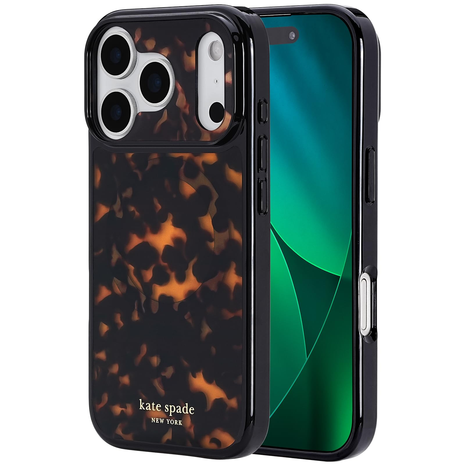 Kate Spade New York iPhone 17 Pro Case - Compatible with MagSafe - Designer Phone Case - Tortoise | Amazon (US)