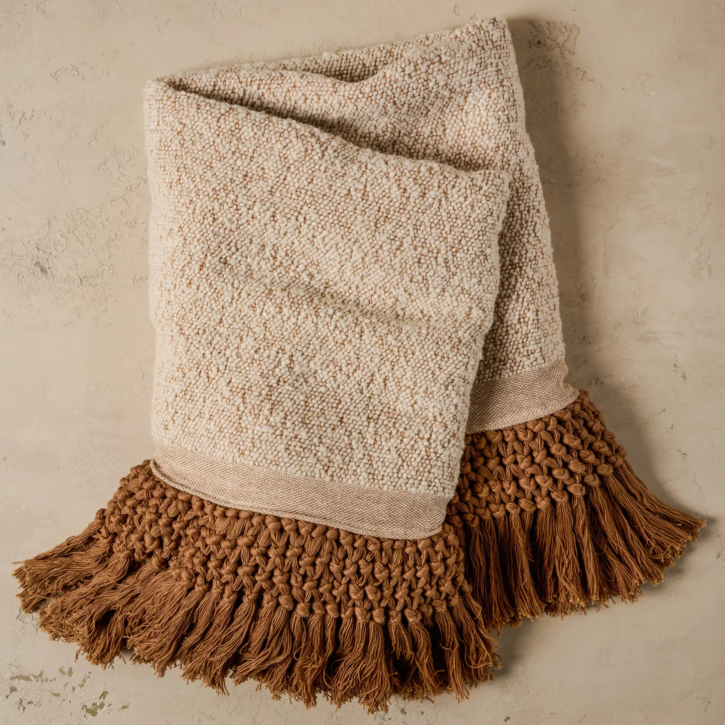 Adobe Essential Tassel Throw | Magnolia