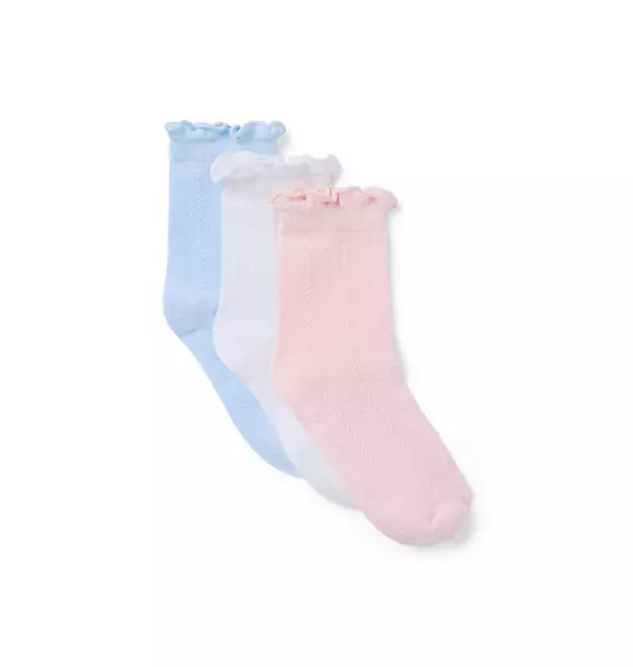 Pointelle Sock 3-Pack | Janie and Jack