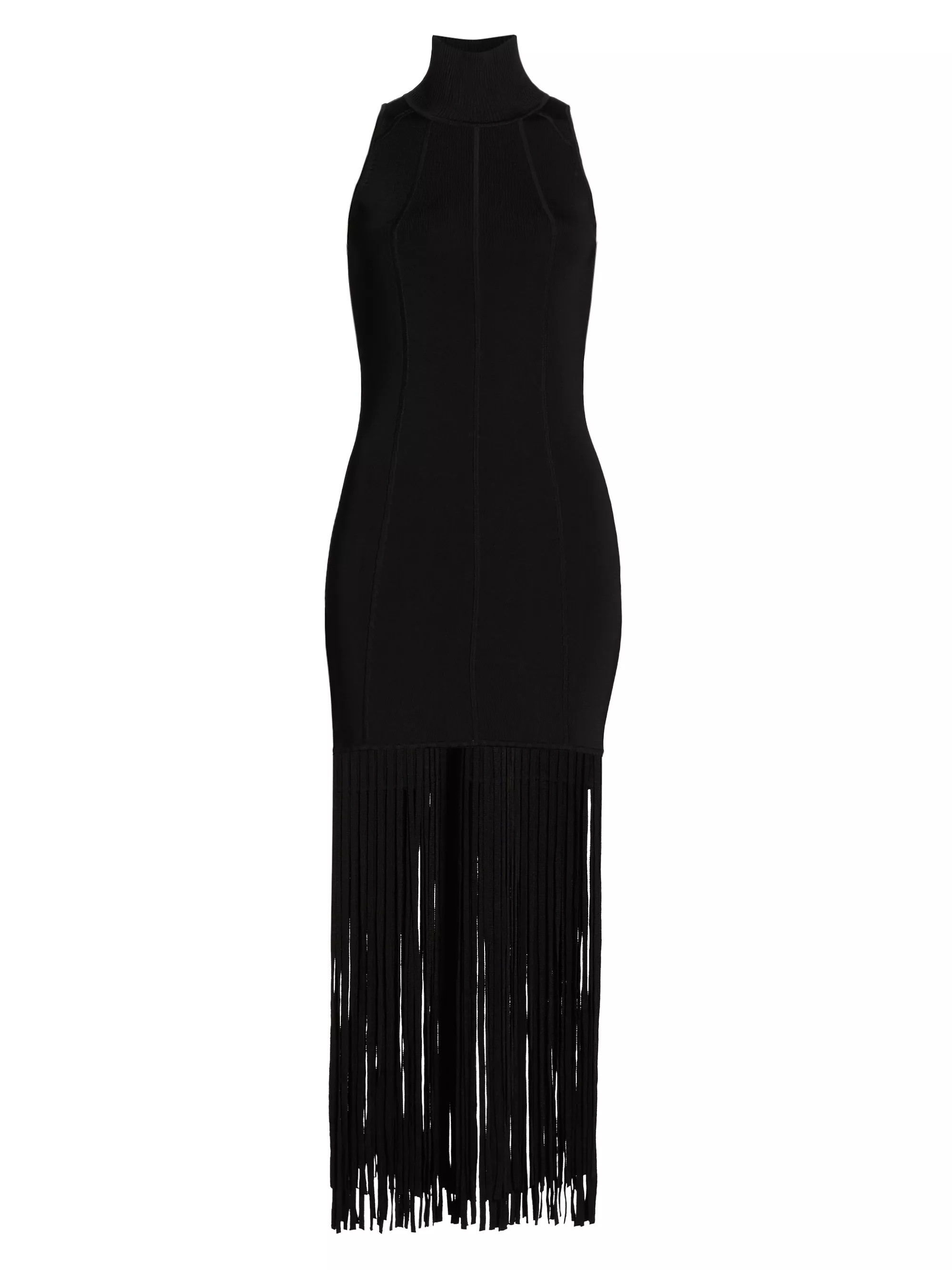 Shop Toccin Leslie Fringed Knit Midi-Dress | Saks Fifth Avenue | Saks Fifth Avenue