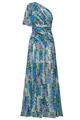 Floral One Shoulder Gown | Rent the Runway
