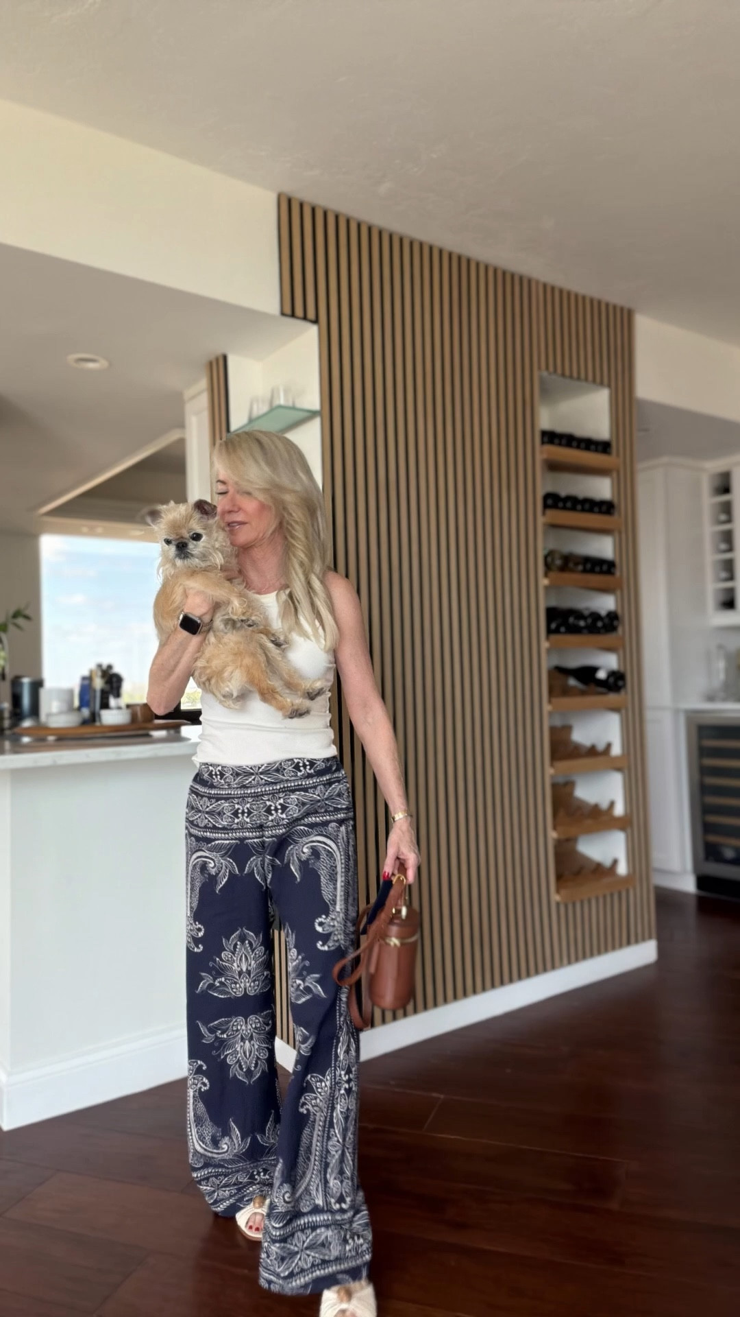 Easy pull-on bandana print pants styled with a neutral tank and sandals. Lightweight, comfortable, and an easy way to elevate everyday style. Wearing XS for reference.

#LTKFestival #LTKOver40 #LTKSeasonal