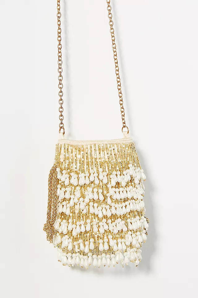 Pearl Fringe Bucket Bag | Anthropologie (US)