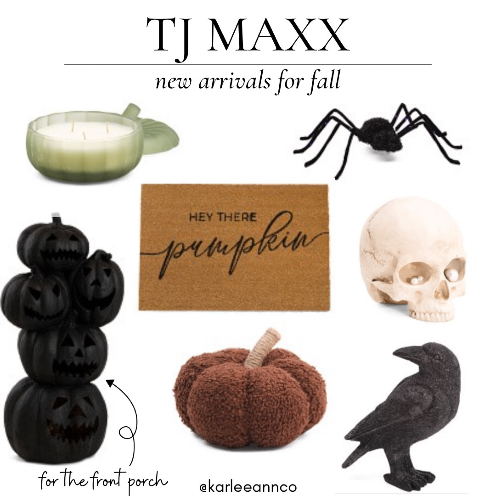New fall arrivals at TJ Maxx! 

Home decor, Halloween, fall decor, front porch decor, pumpkin, fall fashion, coffee table decor

#LTKSeasonal #LTKhome #LTKHalloween