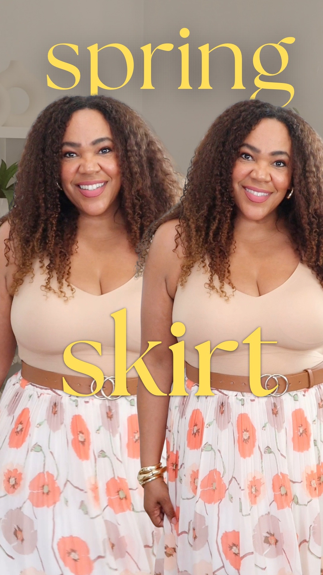 A shapewear cami, but make it SPRING 💐 [ad] Wearing a Honeylove LiftWear Cami. It has a built in bra - smooths and supports! I got an xl. 💥Pssst 👋🏾 Use my promo code link for 15% off!! - go to my link in Bio💥 #honeylovepartner 

Promo code link 🫶🏾 https://checkout.honeylove.com/VRODRIGUEZ  
Also Linked in Stories and in Highlights under “Honeylove🍯🔗” 

#honeylove #shapewear #shapewearbodysuit #midsizestyle #midsizefashion #over40 #womenover40