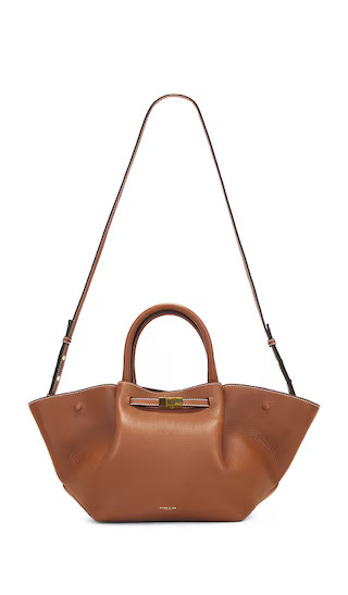 Midi New York Tote in Tan Grain & Ecru Stitching | Revolve Clothing (Global)