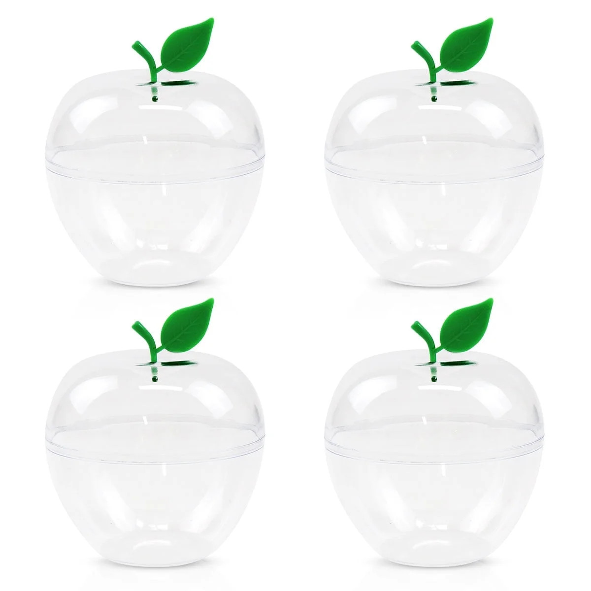 Large Clear Apple Container,Apple Shaped Candy Jar for Gifts,Christmas Decorations,Back To School... | Walmart (US)