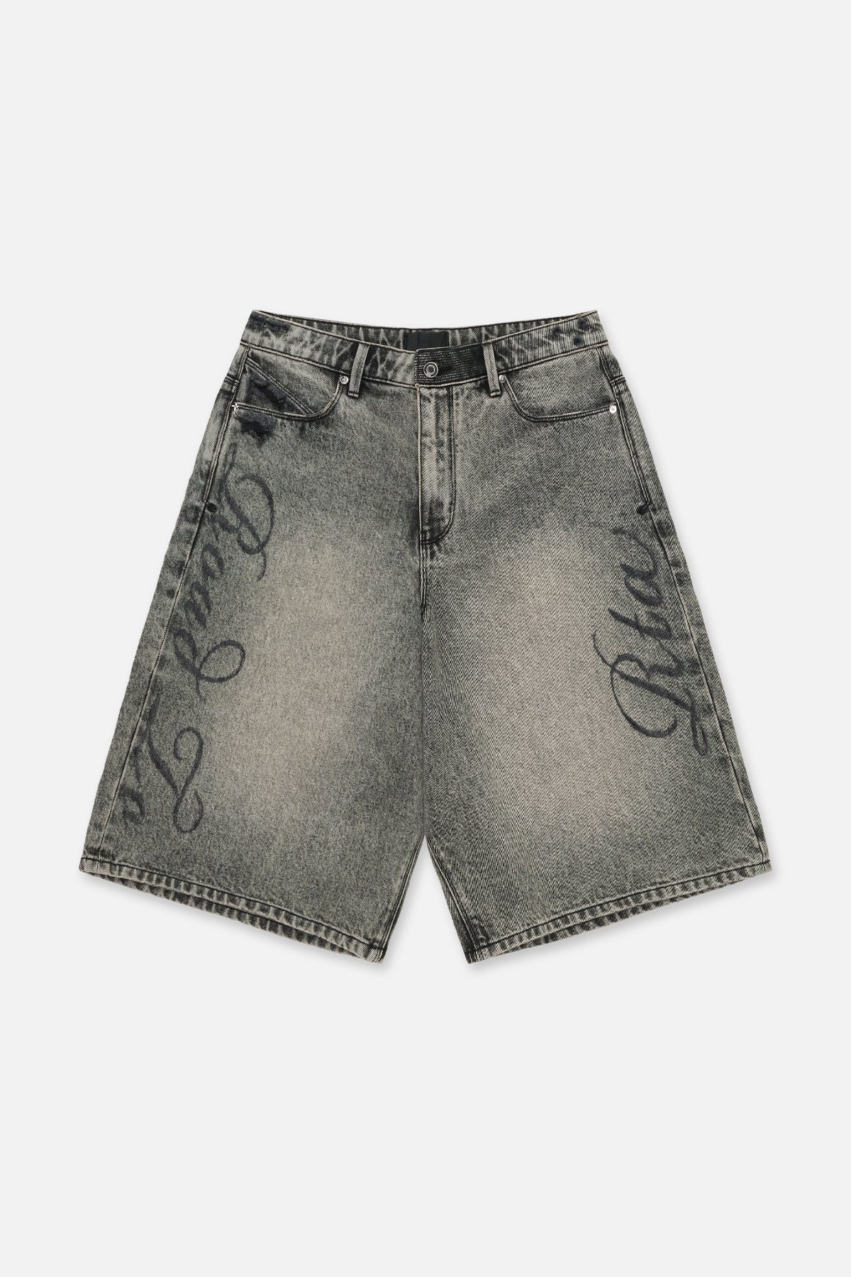 Men's Stone Haze Laser Denim Shorts | RTA | RTA