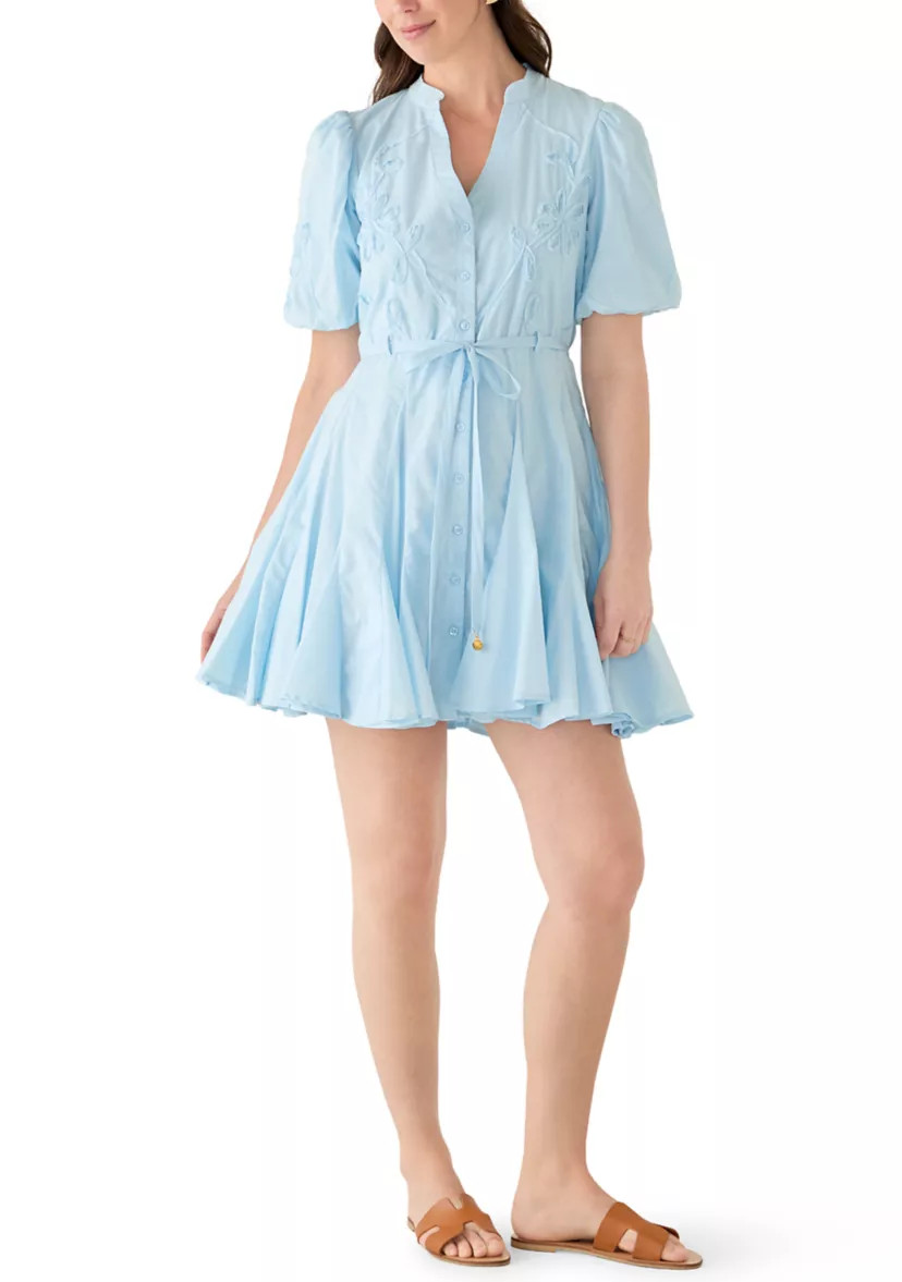 Women's Button Front Soutache Shirt Dress | Belk