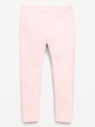 Cozy Waffle-Knit Leggings for Toddler Girls | Old Navy (US)