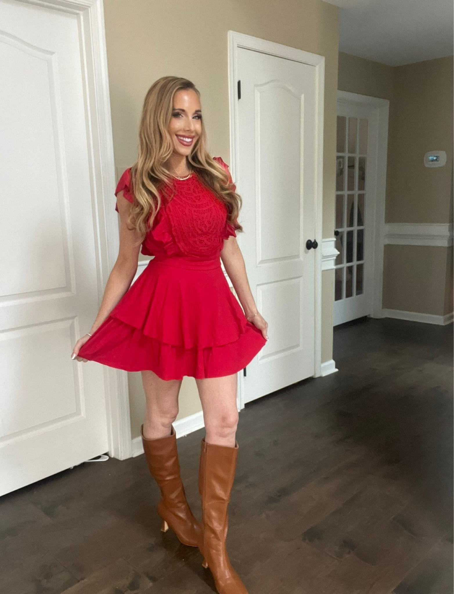 Beautiful red romper with crochet detail ❤️❤️

#LTKBeauty #LTKStyleTip #LTKFindsUnder100