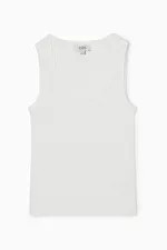 SCOOP-NECK RIBBED TANK TOP | COS UK
