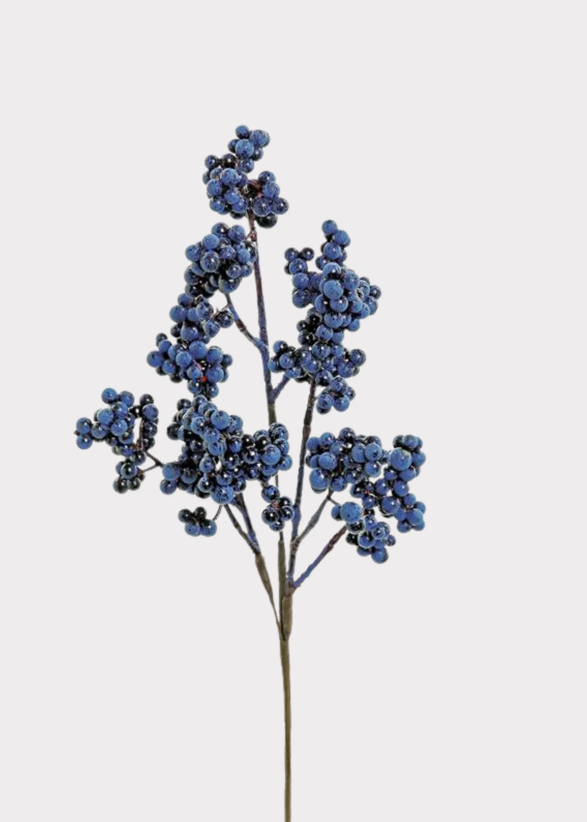 Blue Fake Berries Cluster Berry Pick - 18" | Afloral