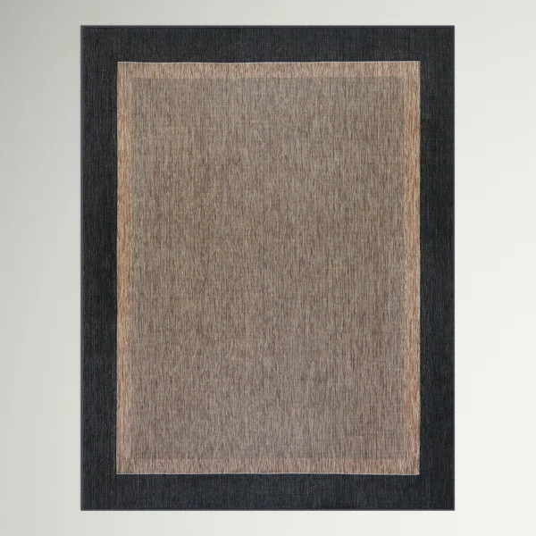 Dellroy Flatweave Black/Gold Area Rug | Wayfair North America