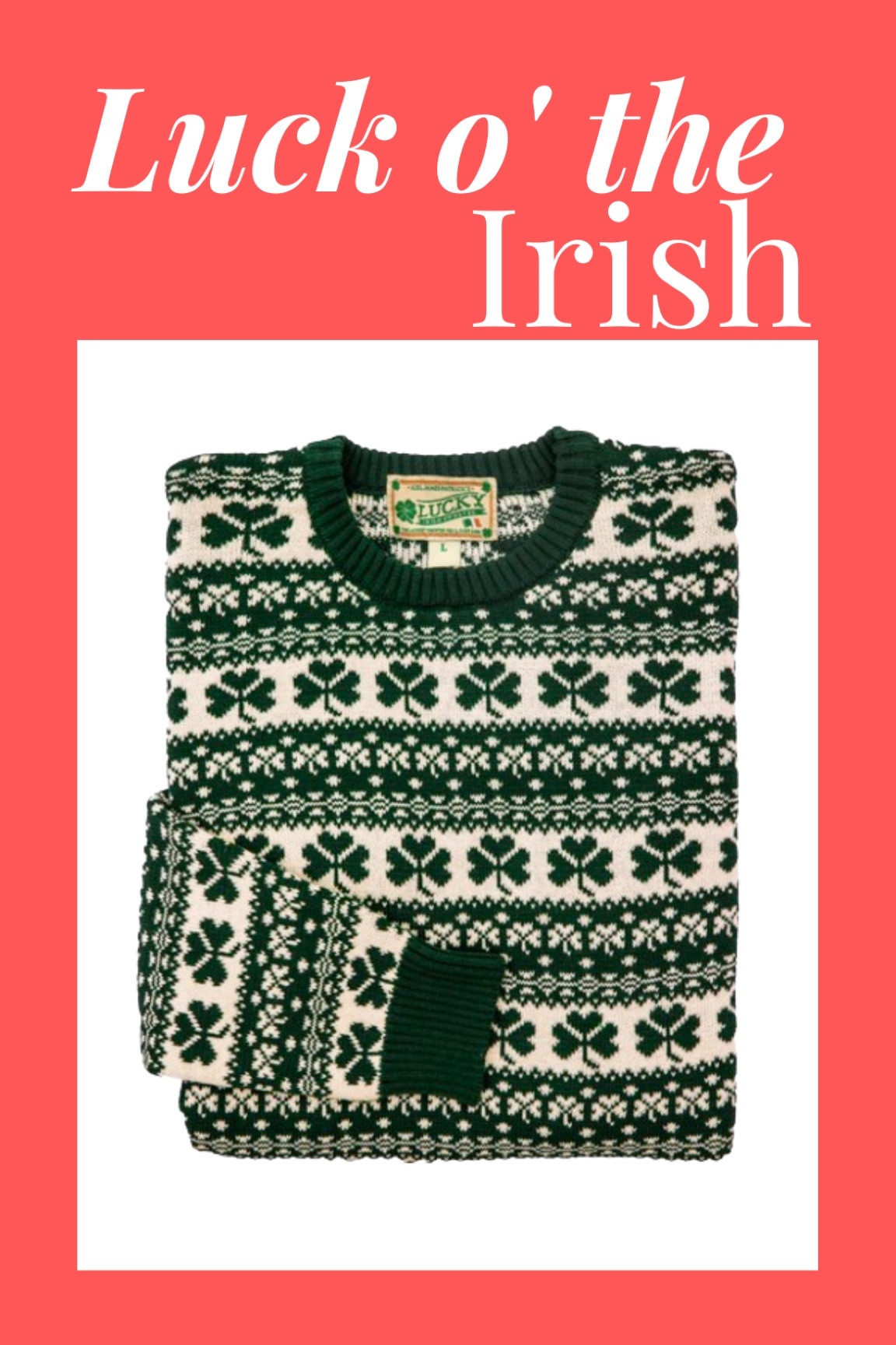 Don’t get pinched on St. Patrick’s Day! These shamrock sweaters from Kiel James Patrick are classic New England, and perfect for your Irish side! 

#LTKmens #LTKSeasonal #LTKstyletip