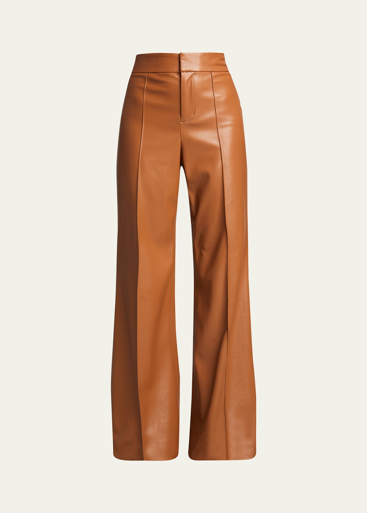 Alice + Olivia Dylan High-Waist Faux-Leather Pants | Bergdorf Goodman