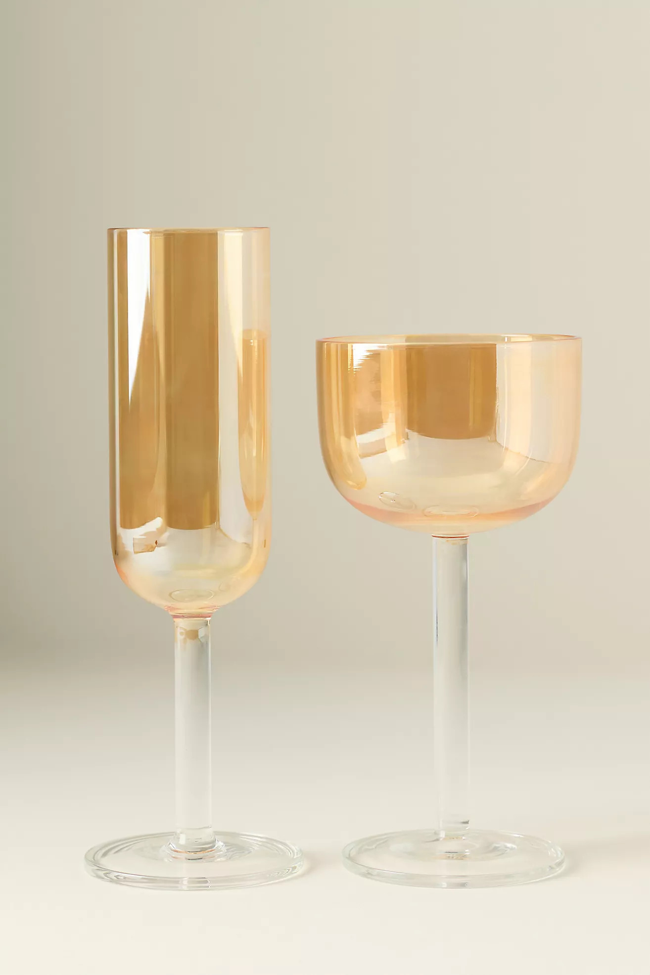 Isadora Flute Glasses, Set of 4 | Anthropologie (US)