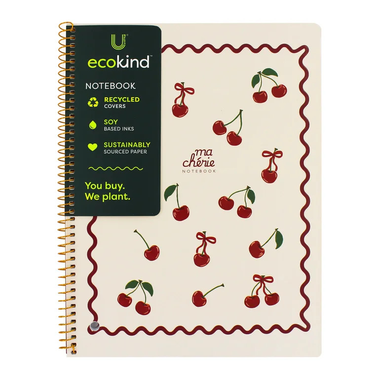 Ecokind Ma Cherie College Ruled Notebook, 10.5in x 8in, 80 Sheets | Walmart (US)