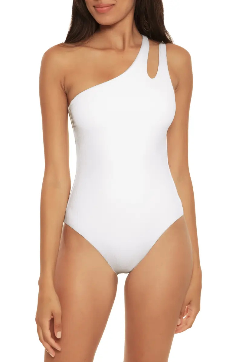 Becca Pucker Up One-Shoulder One-Piece Swimsuit | Nordstrom | Nordstrom