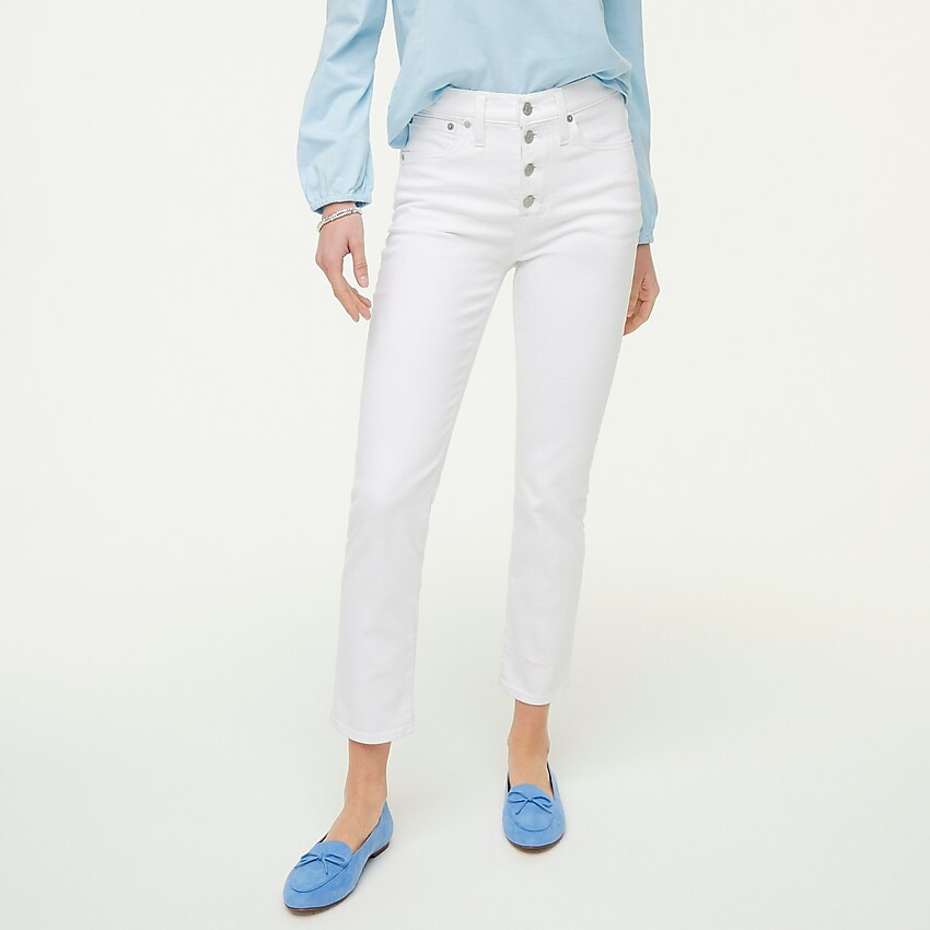 Essential straight white jean in all-day stretch | J.Crew Factory