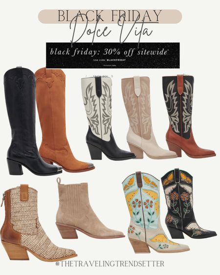 Black Friday dolce vita boots - booties - cowgirl - cyber Monday sale - rodeo - leather / shoes - boots - booties - winter - travel 

#LTKsalealert #LTKCyberWeek #LTKshoecrush