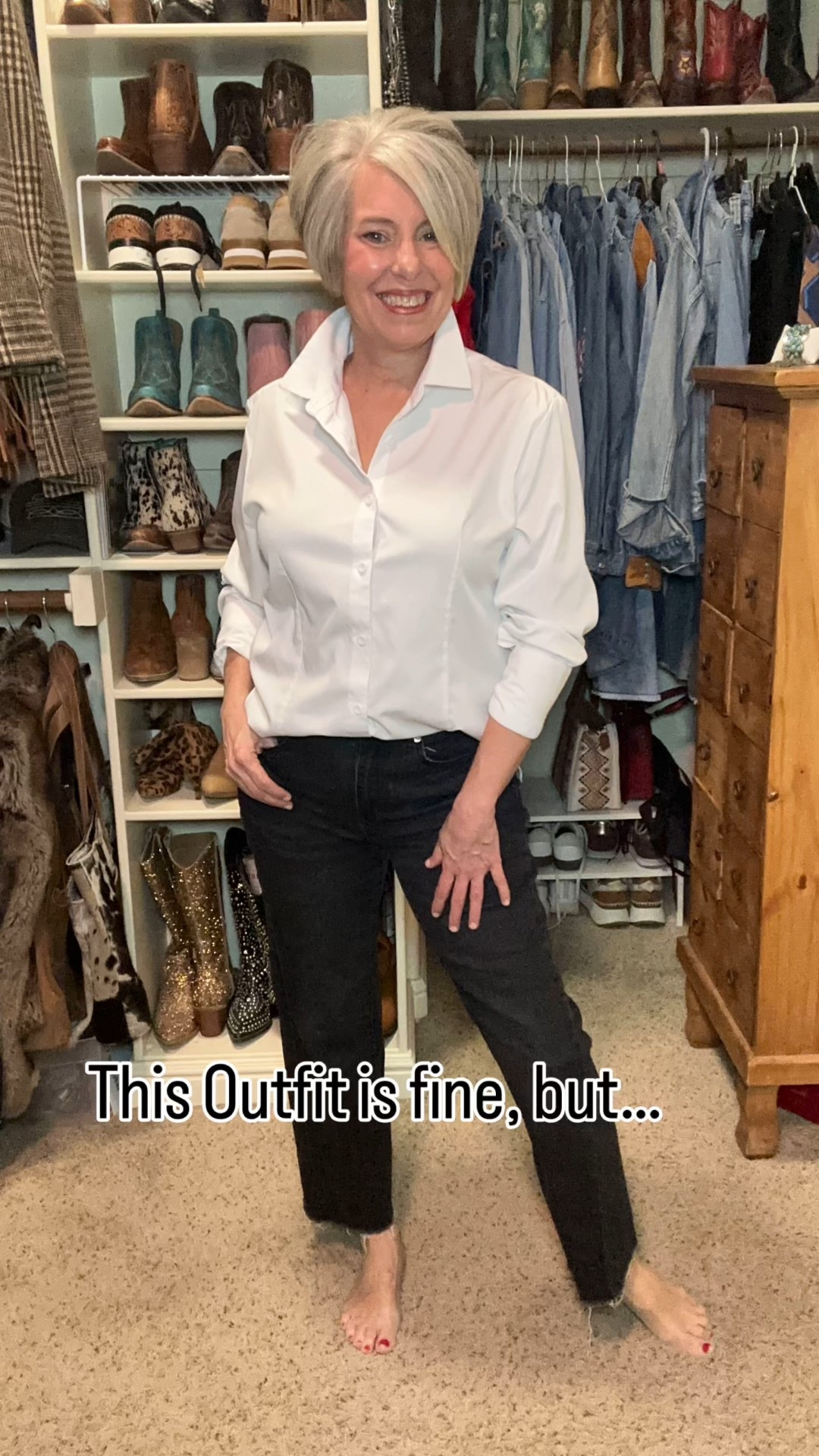 This outfit is fine but… three simple accessories in three strategic zones will change everything. 

I call it the Texas Trio and here’s how it works. 3 accessories, 1 on your feet, 1 at your waist, and 1 near your face, will level up even the simplest outfit. 

#LTKgrwm #LTKootd #LTKOver40