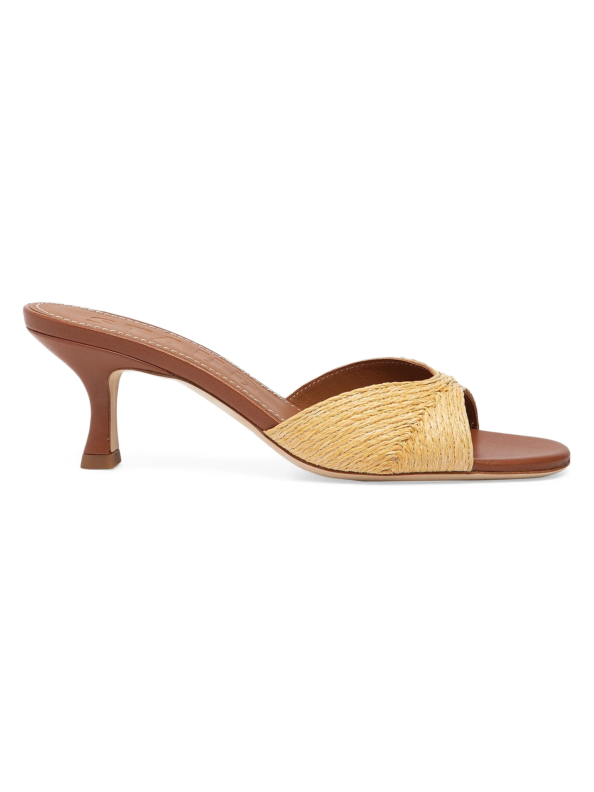 Brigitte 55MM Raffia Slip-On Sandals | Saks Fifth Avenue