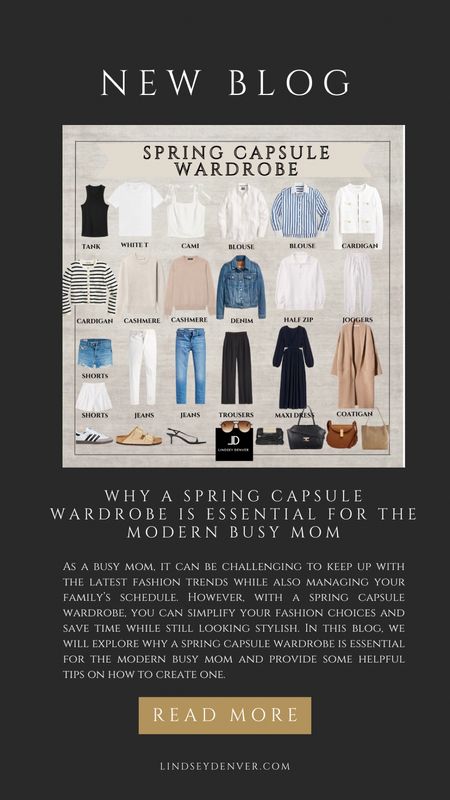 ✨Favorite for inspo later and join @lindseydenverlife for style tips & education for the modern woman.  


A modern woman should use a spring capsule wardrobe because it is a sustainable and practical approach to fashion that involves creating a collection of essential and versatile clothing items that can be mixed and matched to create a variety of outfits. This approach not only saves time and money by simplifying the decision-making process but also reduces the environmental impact of fast fashion by encouraging fewer purchases and more intentional choices. Additionally, a well-curated capsule wardrobe promotes a minimalist and timeless aesthetic that can help boost confidence and simplify daily life.

🥂Remember, always wear what makes you feel confident and comfortable while still being yourself.



Minimalism
Essential pieces
Timeless classics
Neutral colors
Versatility
Quality over quantity
Simple style
Wardrobe staples
Basic pieces
Sustainable fashion
Mix and match
Seasonless clothing
Classic cuts
Effortless dressing
High-quality materials
Comfortable clothes
Statement accessories
Tailored pieces
Chic simplicity
Modern classics
Key items
Capsule collection
Dress up or down
Versatile footwear
Investment pieces
Coordinated color scheme
Personal style
Timeless elegance
Streamlined wardrobe
Closet essentials.

Follow my shop @Lindseydenverlife on the @shop.LTK app to shop this post and get my exclusive app-only content!

#liketkit #LTKsalealert #LTKstyletip #LTKunder100
@shop.ltk
https://liketk.it/468uf