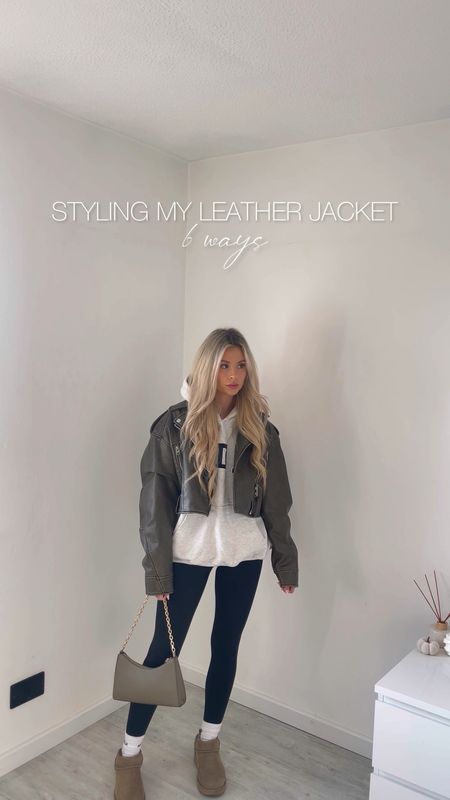 Leather jacket styling - jacket is Zara 4341/816