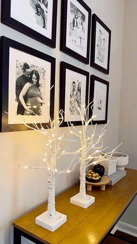 Birch light up trees. Christmas decor finds. Home decor. Affordable Christmas decor. Amazon finds. Holiday decorating. Console table styling  

#LTKHoliday #LTKhome #LTKVideo