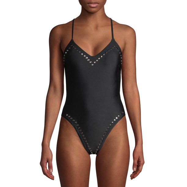 Juicy Couture Women's Nailhead One Piece Swimsuit | Walmart (US)