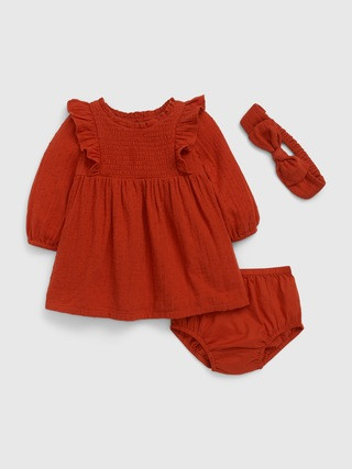 Baby Ruffle Smocked Dress Set | Gap (US)