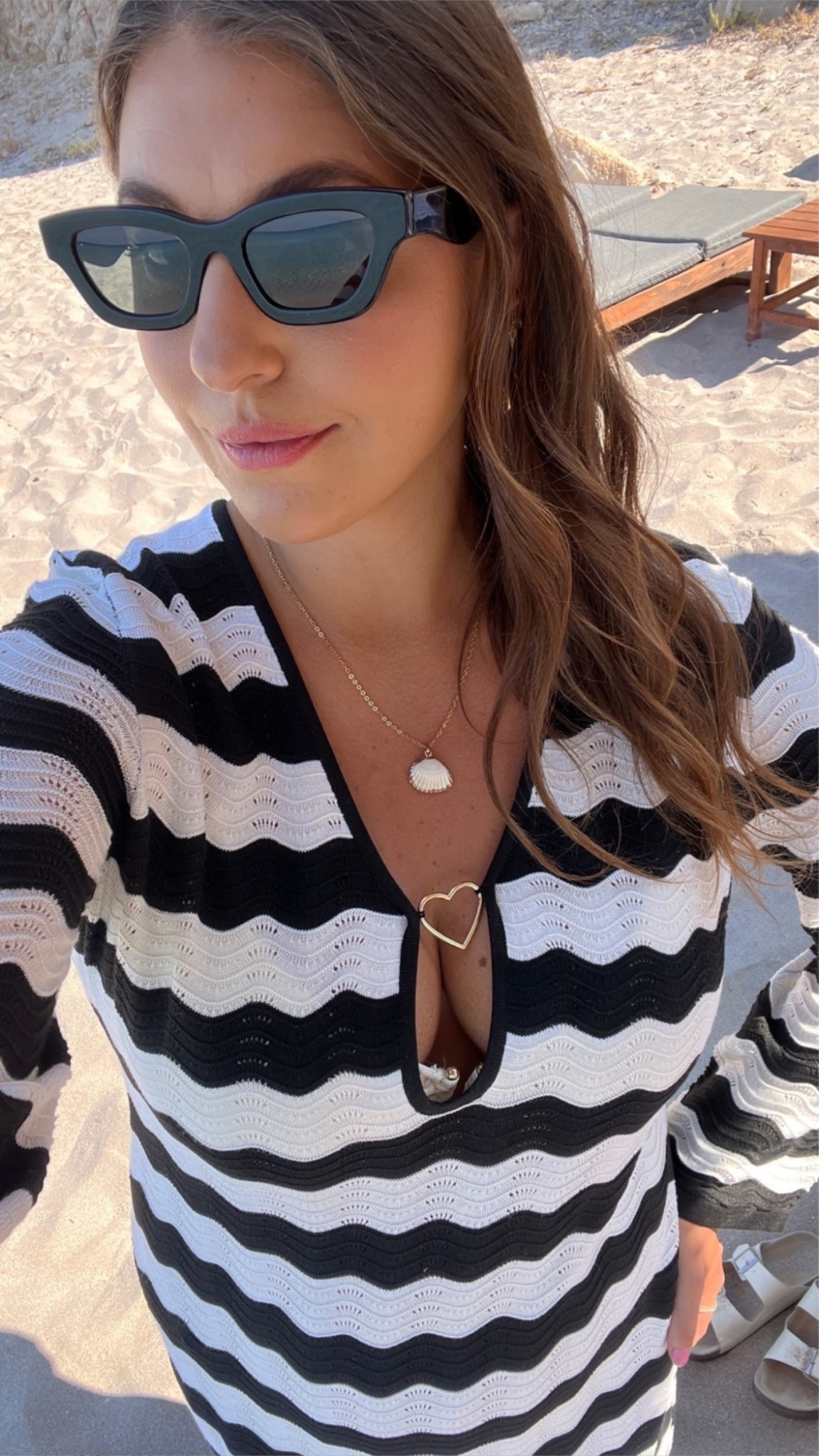 serving coastal chic all summer 🖤

black and white swim coverup, coastal vacation style, beach resort outfit, striped knit coverup, chic swimwear style, european summer fashion, beach day outfit, midsize vacation style

#LTKSwim #LTKTravel #LTKootd