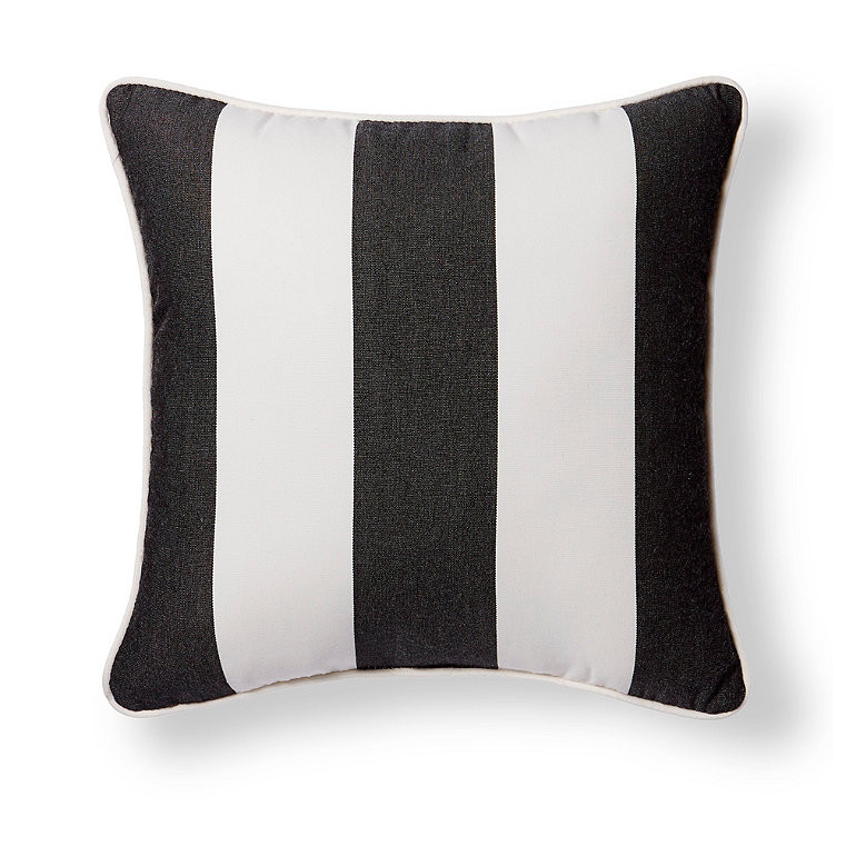 Piped Square Outdoor Pillow | Grandin Road | Grandin Road